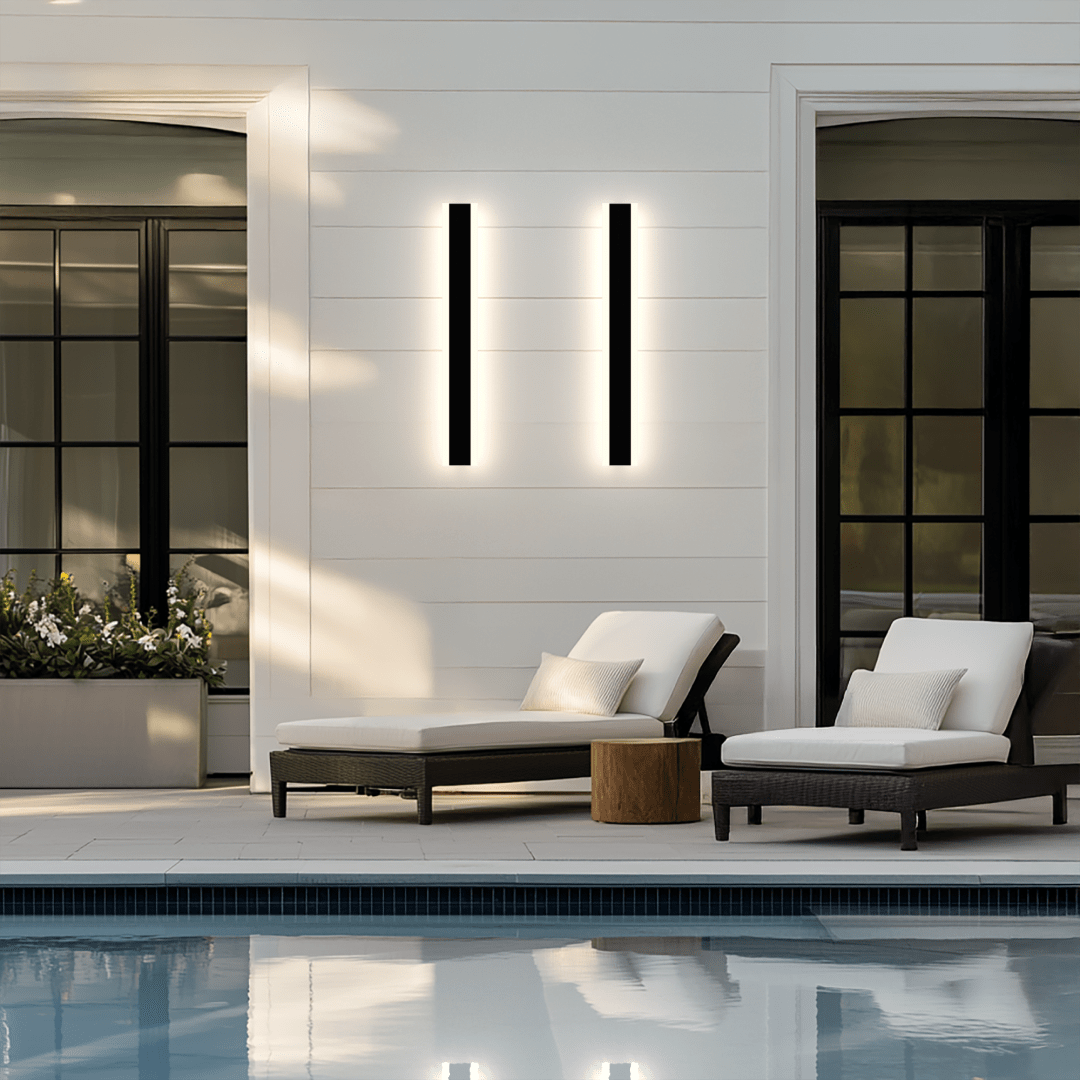 LED Outdoor Wall Light – Modern Weather-Resistant, Dimmable Exterior Sconce with 3 Color Temperatures