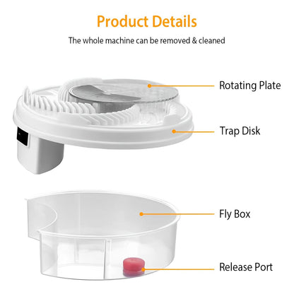 Electric Silent Fly Trap | Automatic Pest Catcher for Quiet Indoor Insect Control