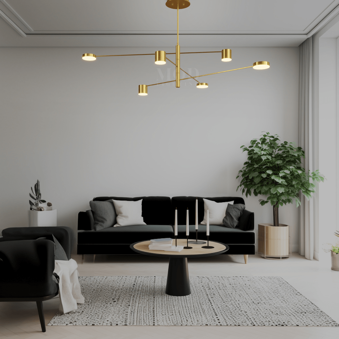 Nordic Lynx Lighting Fixture – Elegant Living Room Lamp with Warm, Even Light and Stylish Design