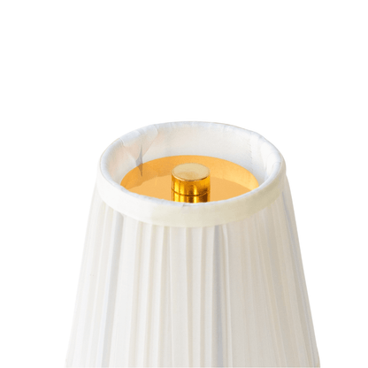 Cordless Brass Table Lamp:  Rechargeable Bulbs, Ideal Battery Charged Lamp for Home Use