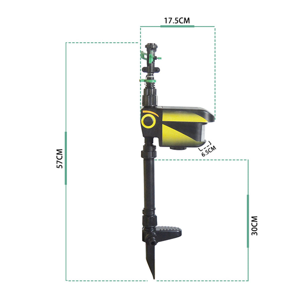 Deer Deterrents: Deer Sprinkler Solar Powered Motion Activated - Get Rid Of Deer Now!