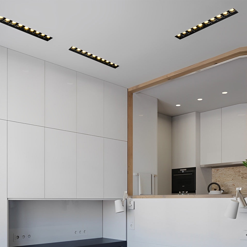 Linear Trimless Recessed LED Downlight - Magnetic COB Spotlight for Modern Home Lighting Solutions