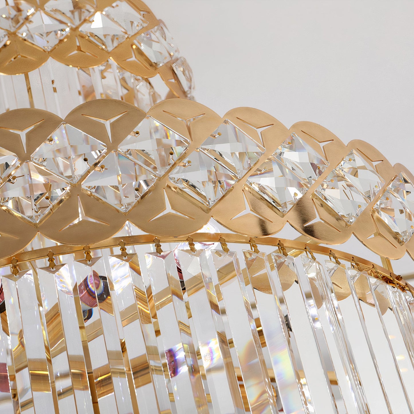 Extra Large Crystal Chandelier for High Ceilings: 5 Ft Luxurious Hanging Lights for Living Room