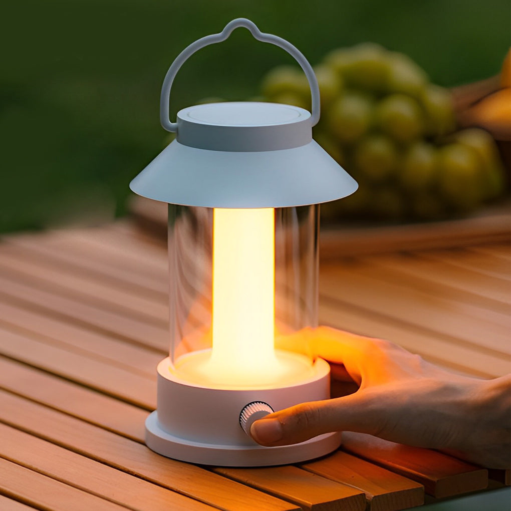Portable Waterproof Dimmable LED Lantern - USB Rechargeable Outdoor Light for Camping & Emergency Use