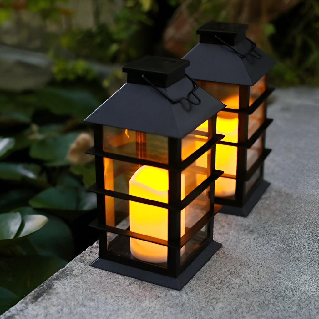 LED Portable Solar Lantern - Waterproof Intelligent Outdoor Light for Camping & Garden Use