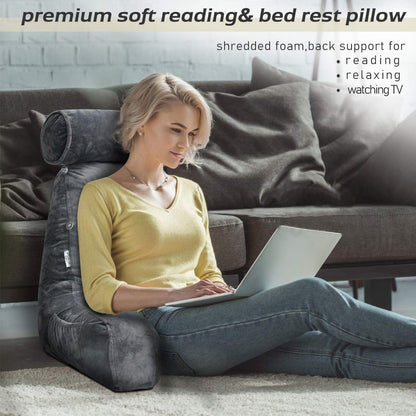 Soft Bed Arm Pillow | Ideal for Reading and Support in Bed or Sofa