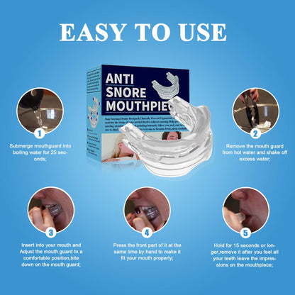 Ultimate Snoring Mouth Guard: Stop Snoring Solution, Anti Snore Device for Peaceful Nights - Mouth Guards for Sleep Apnea Relief