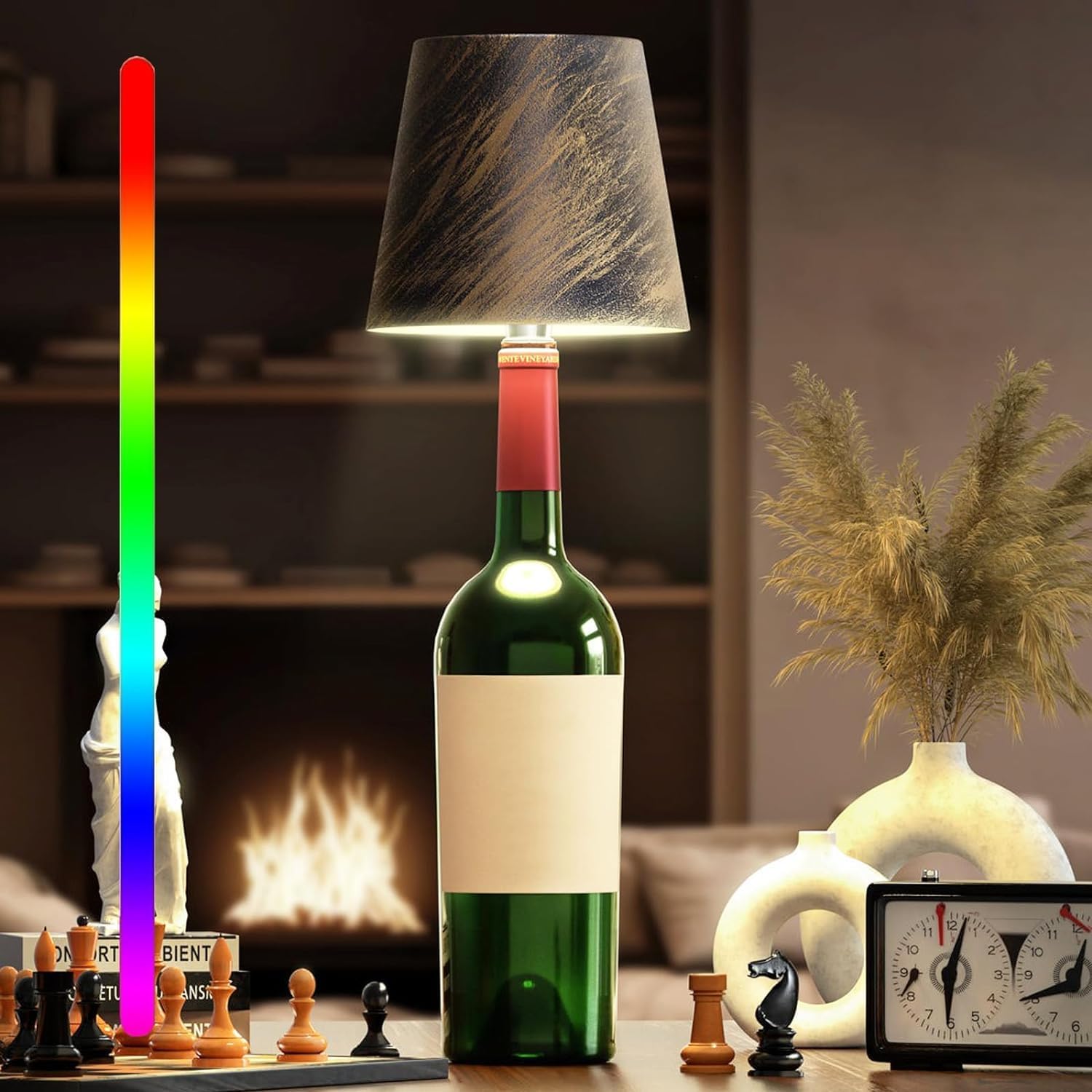 Bottle Lamp – Portable Rechargeable Touch Control LED Light with Adjustable Brightness & 3 Color Temperatures