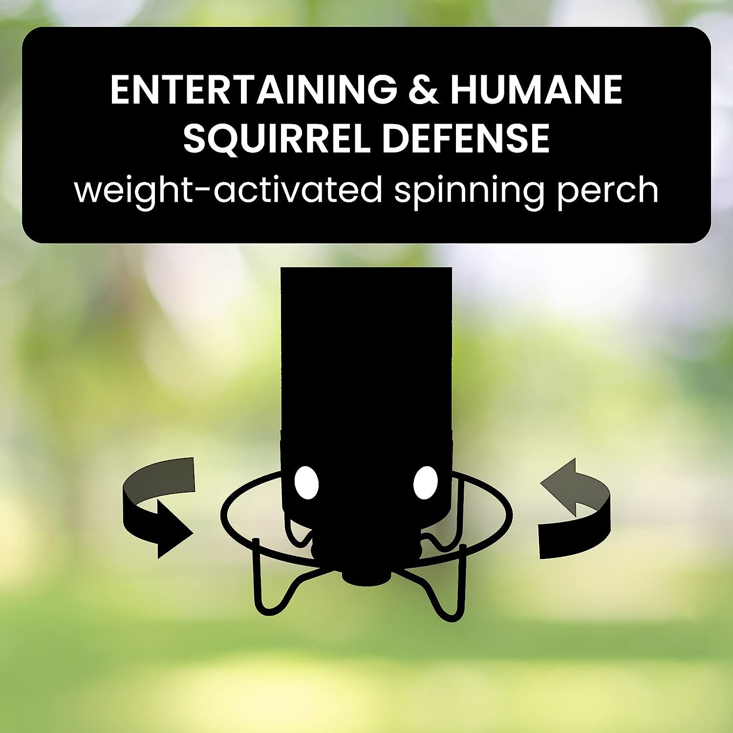 Squirrel-Proof Bird Feeder: spinning with 5 lb seed capacity for wild bird