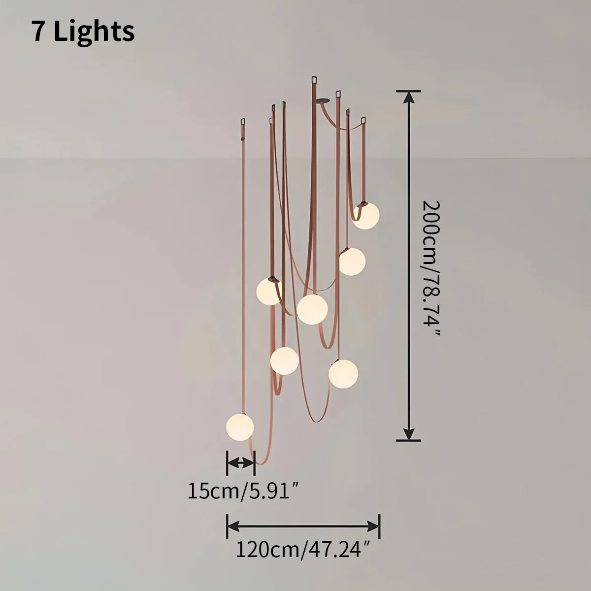 Modern Leather Strap Globe Pendant Light | Adjustable Frosted Glass Globes for High Ceilings & Statement Installations