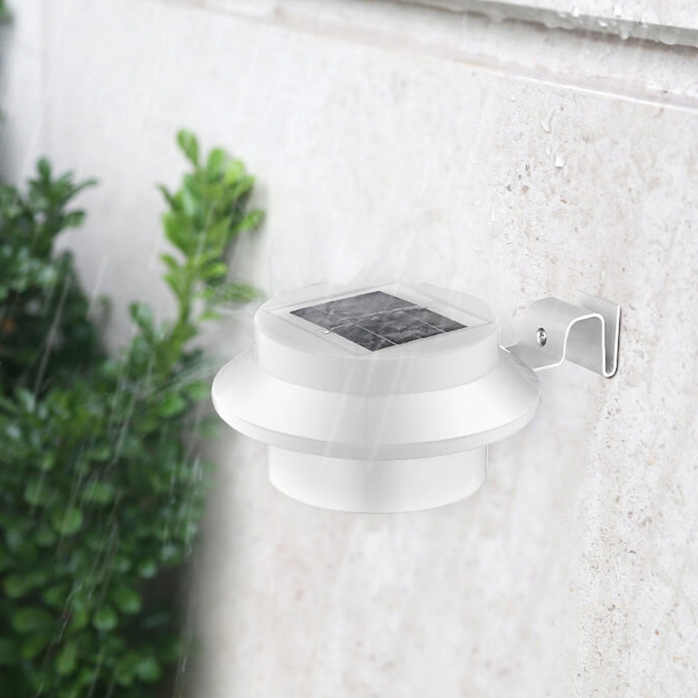 Solar LED Outdoor Waterproof Wall Sconce Light for Fences & Patios - Cylinder Design