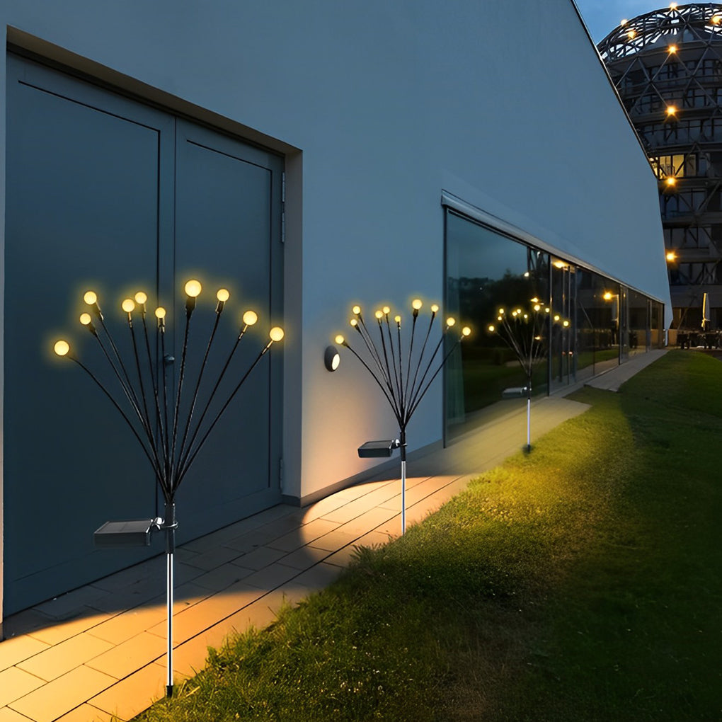 Solar Firefly Garden Lights - Eco-Friendly Weatherproof Outdoor LED Lighting for Pathways & Patios