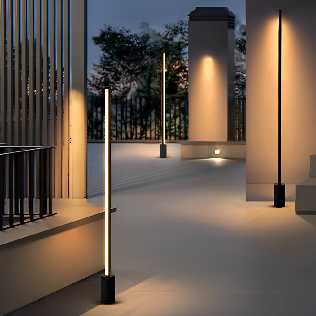 Outdoor Light Bar for Patio & Pool - Rechargeable Free Standing Event Lighting, Tall Landscape & Hanging Pole Lights