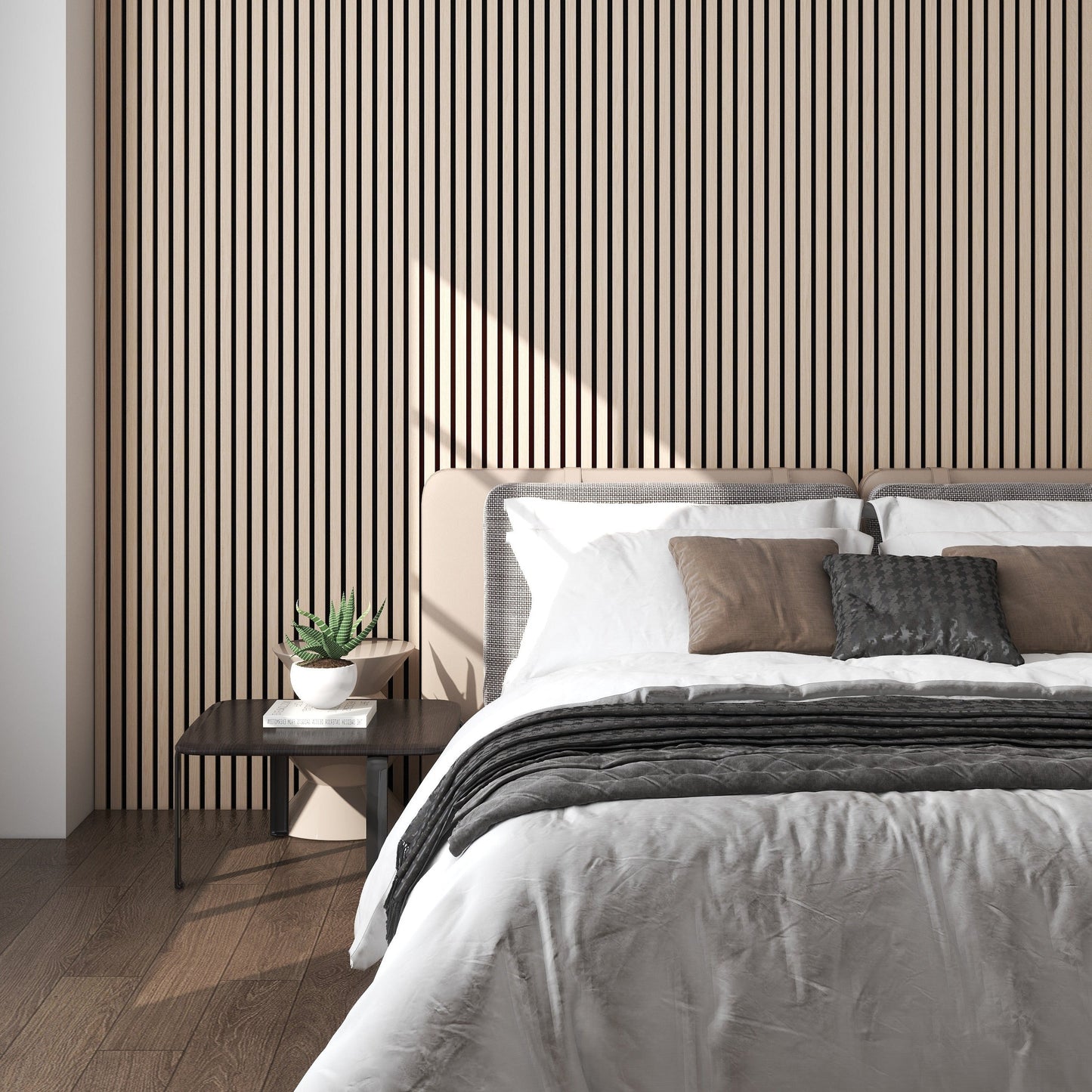 Acoustic Slat Wood Wall Panels for Home: Wood Slat Wall Paneling Solution for Acoustic Enhancement and Design