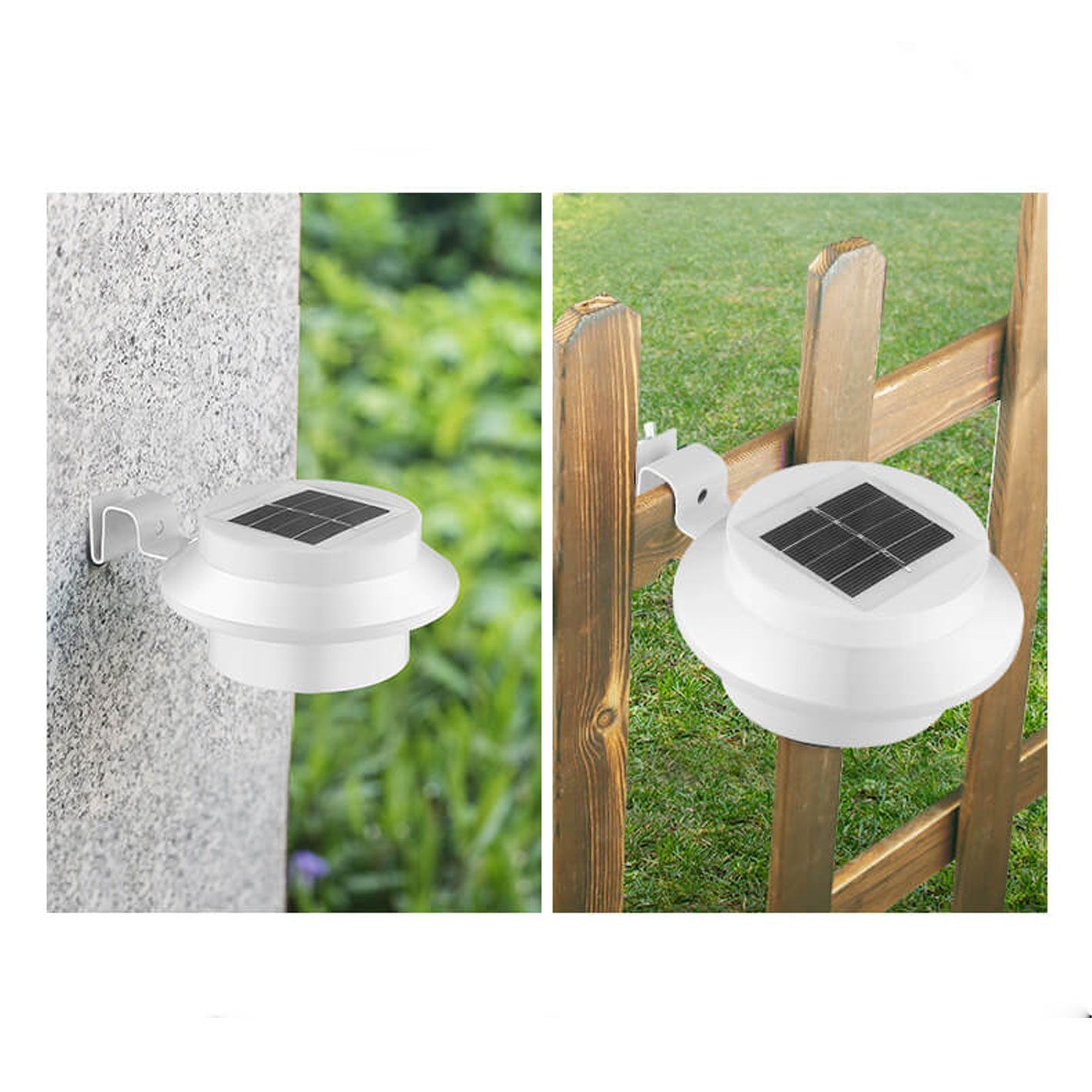 Solar LED Outdoor Waterproof Wall Sconce Light for Fences & Patios - Cylinder Design