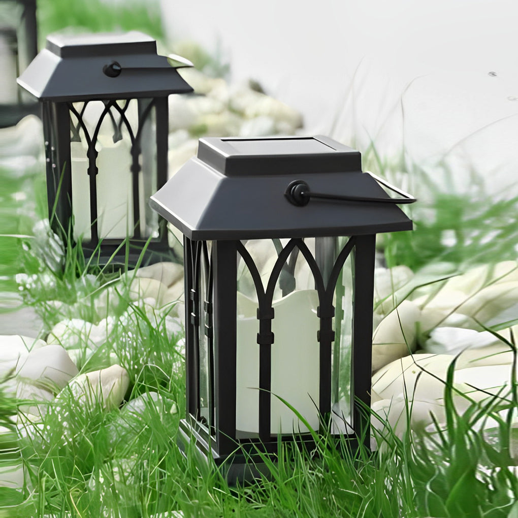 LED Portable Solar Lantern - Waterproof Intelligent Outdoor Light for Camping & Garden Use