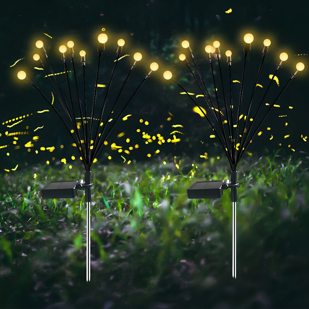 Solar Firefly Garden Lights - Eco-Friendly Weatherproof Outdoor LED Lighting for Pathways & Patios