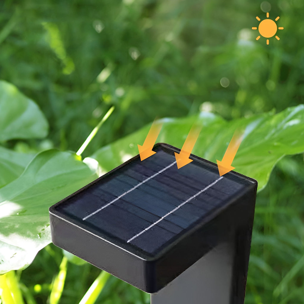 LED Solar Pathway Lights with Dusk-to-Dawn Sensor - Modern Outdoor Landscape Lighting for Gardens & Walkways