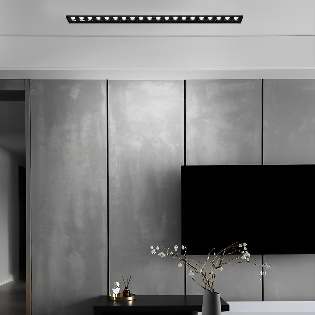 Linear Trimless Recessed LED Downlight - Magnetic COB Spotlight for Modern Home Lighting Solutions