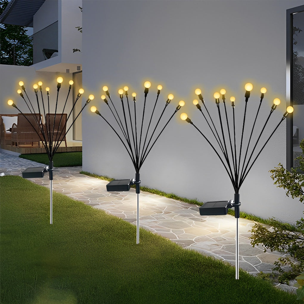 Solar Firefly Garden Lights - Eco-Friendly Weatherproof Outdoor LED Lighting for Pathways & Patios