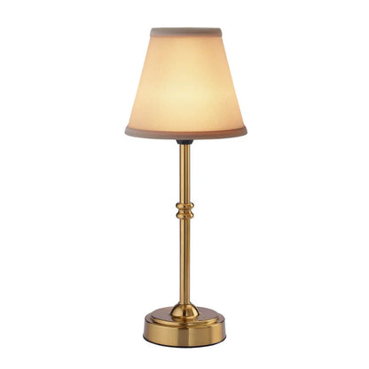 Cordless Brass Lamp for Living Room Battery Powered for Mantle & Table Versatile Decor Solution