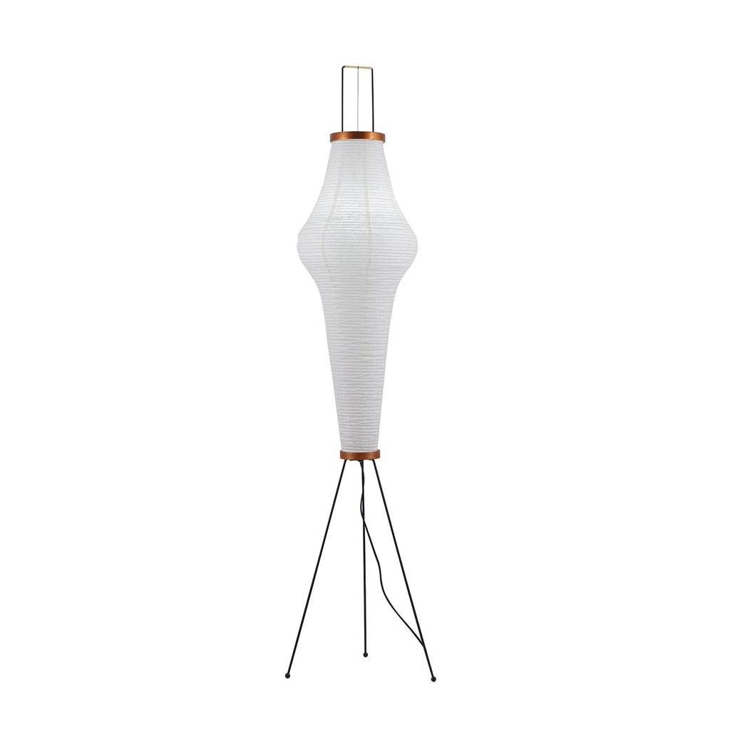 Rice Paper Floor Lamp | Mulberry Paper Shade, Metal Base & Ideal for Indoor Lighting