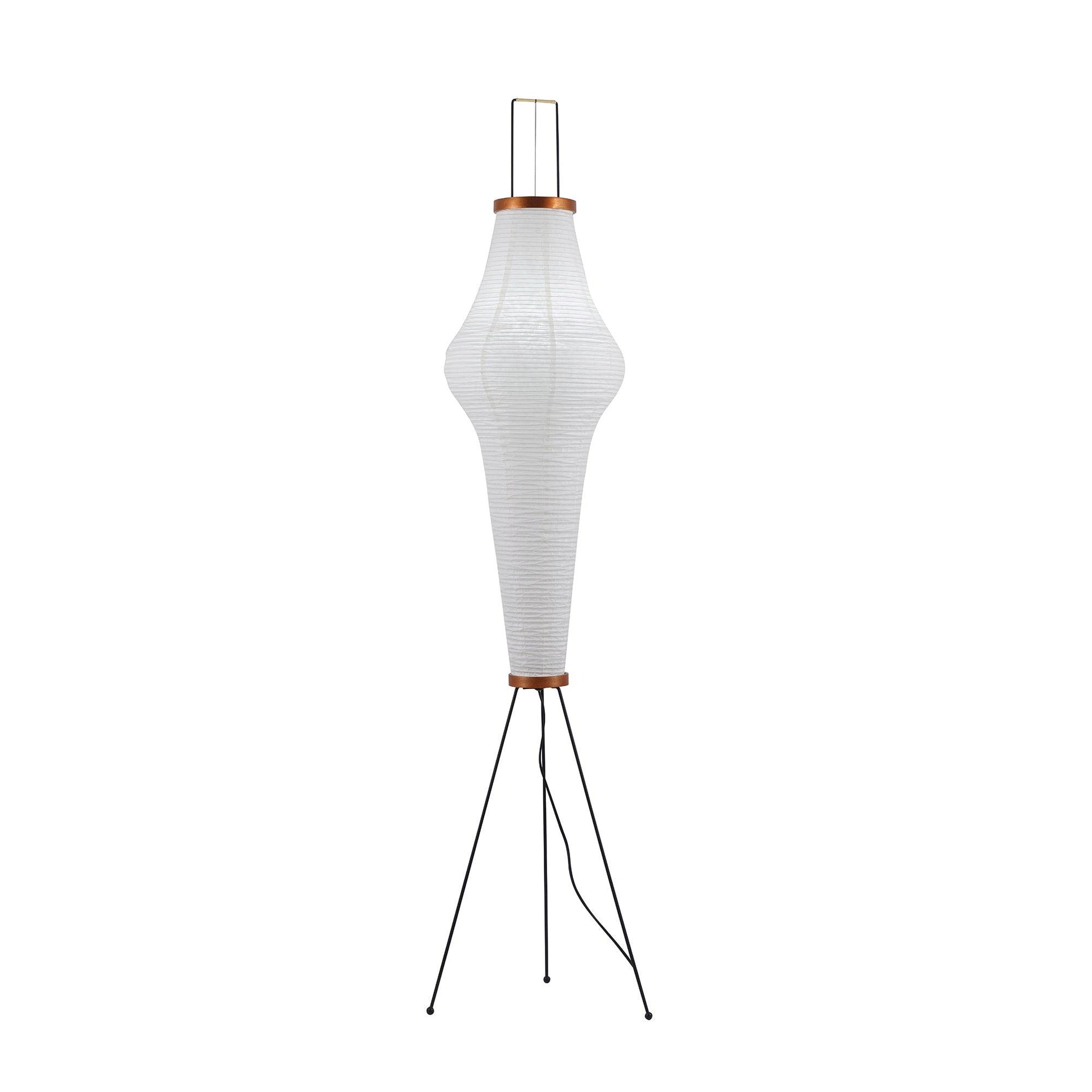 Rice Paper Floor Lamp | Mulberry Paper Shade, Metal Base & Ideal for Indoor Lighting