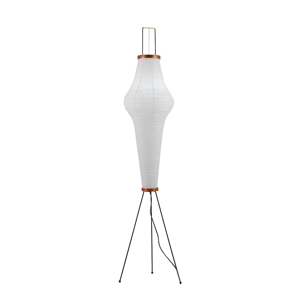Rice Paper Floor Lamp | Mulberry Paper Shade, Metal Base & Ideal for Indoor Lighting