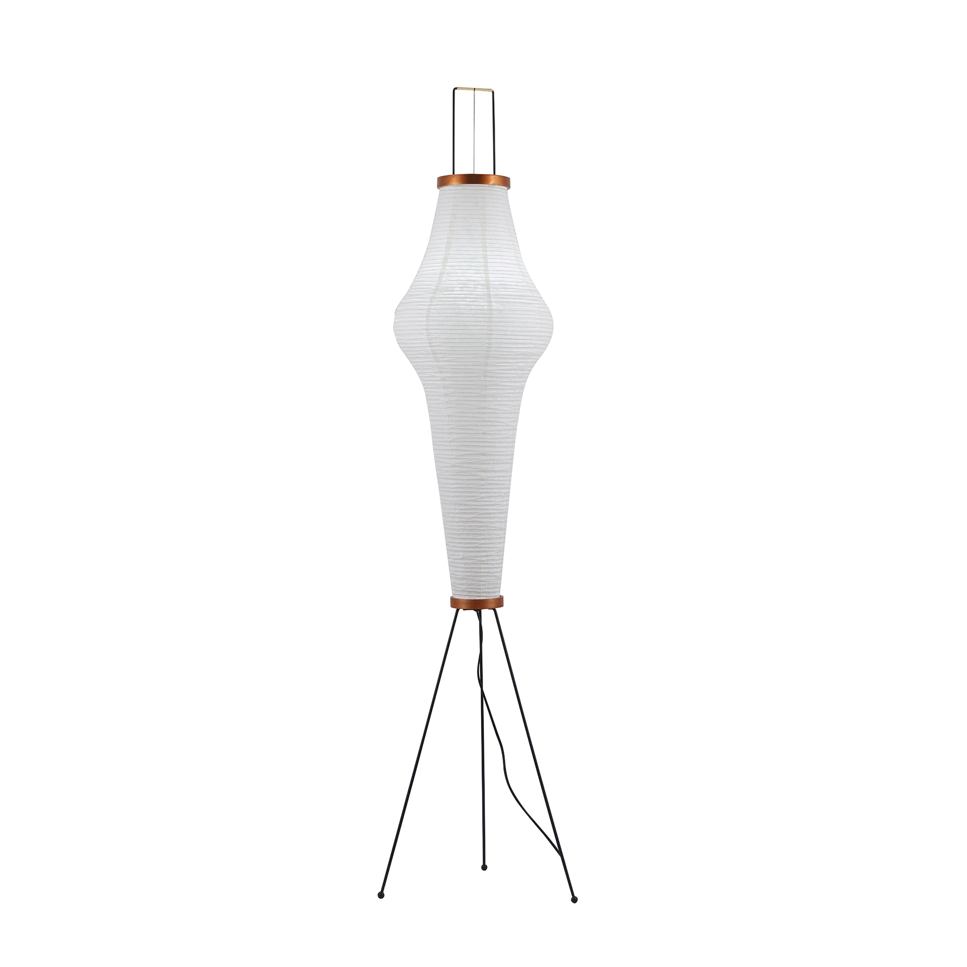 Rice Paper Floor Lamp | Mulberry Paper Shade, Metal Base & Ideal for Indoor Lighting