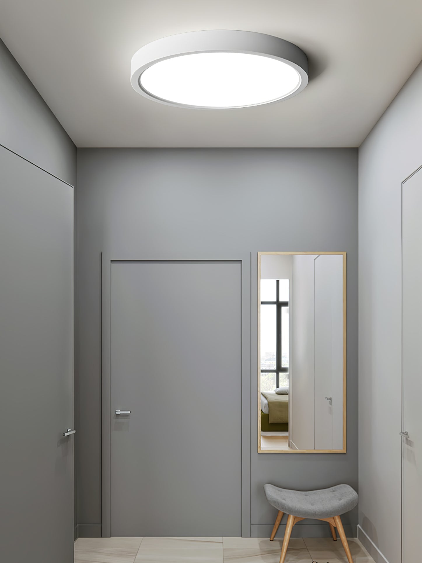 Acrylic Round Ceiling Light | Thinnest Design, Soft LED Illumination & Ideal for Low Ceilings in Indoor Spaces