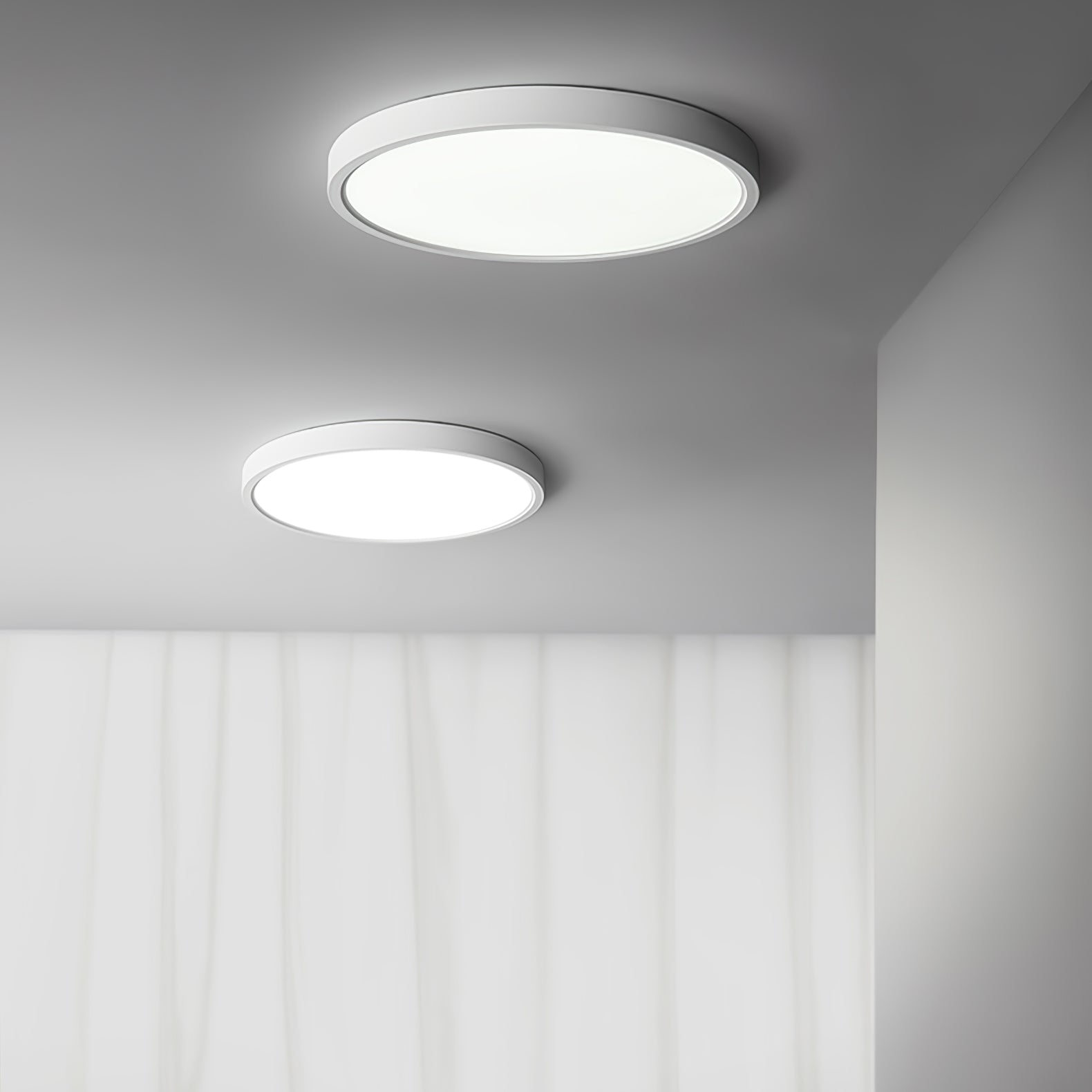 Acrylic Round Ceiling Light | Thinnest Design, Soft LED Illumination & Ideal for Low Ceilings in Indoor Spaces