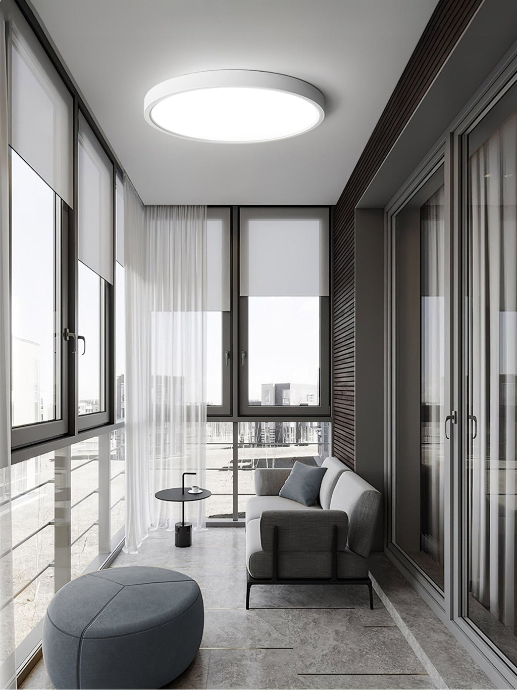 Acrylic Round Ceiling Light | Thinnest Design, Soft LED Illumination & Ideal for Low Ceilings in Indoor Spaces