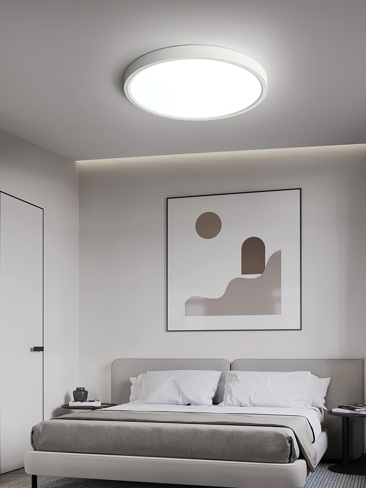 Acrylic Round Ceiling Light | Thinnest Design, Soft LED Illumination & Ideal for Low Ceilings in Indoor Spaces