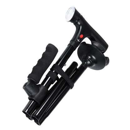 Adjustable Multi-Functional Walking Cane | Lightweight, Foldable, and LED with Anti-Slip Grip