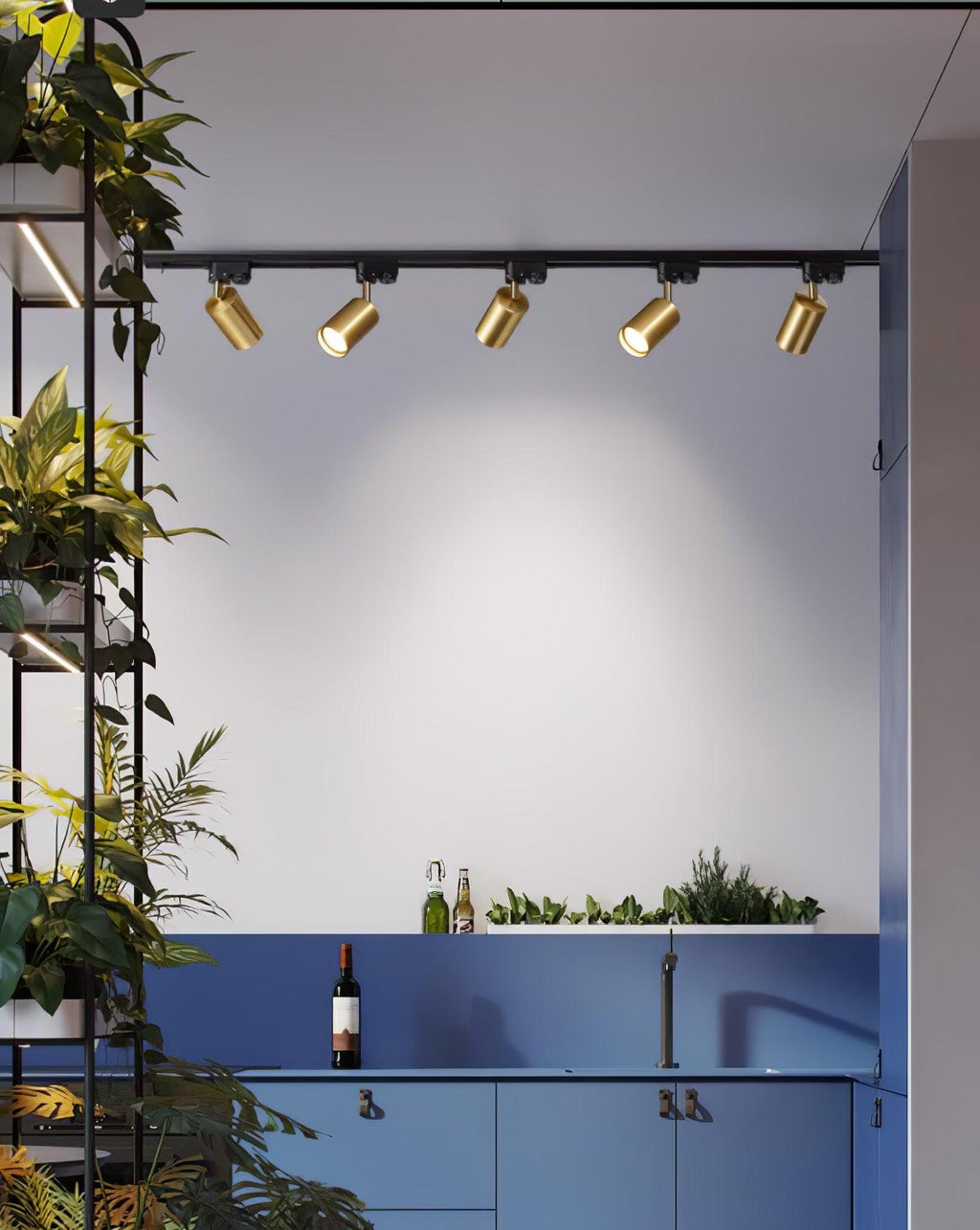 Adjustable Spotlight Track Ceiling Light | 325-Degree Rotatable, LED & Ideal for Art, Kitchen, or Office Task Lighting