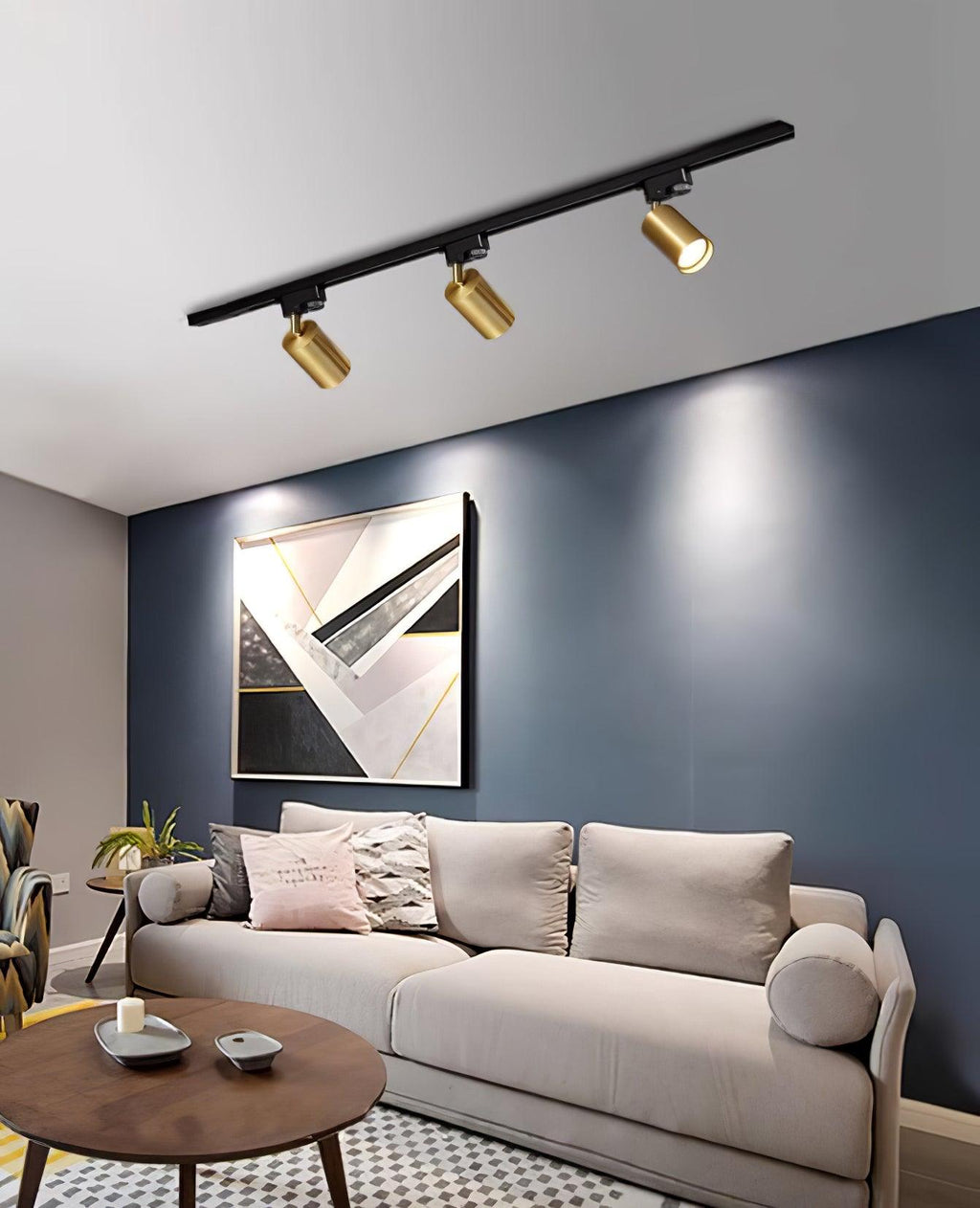 Adjustable Spotlight Track Ceiling Light | 325-Degree Rotatable, LED & Ideal for Art, Kitchen, or Office Task Lighting