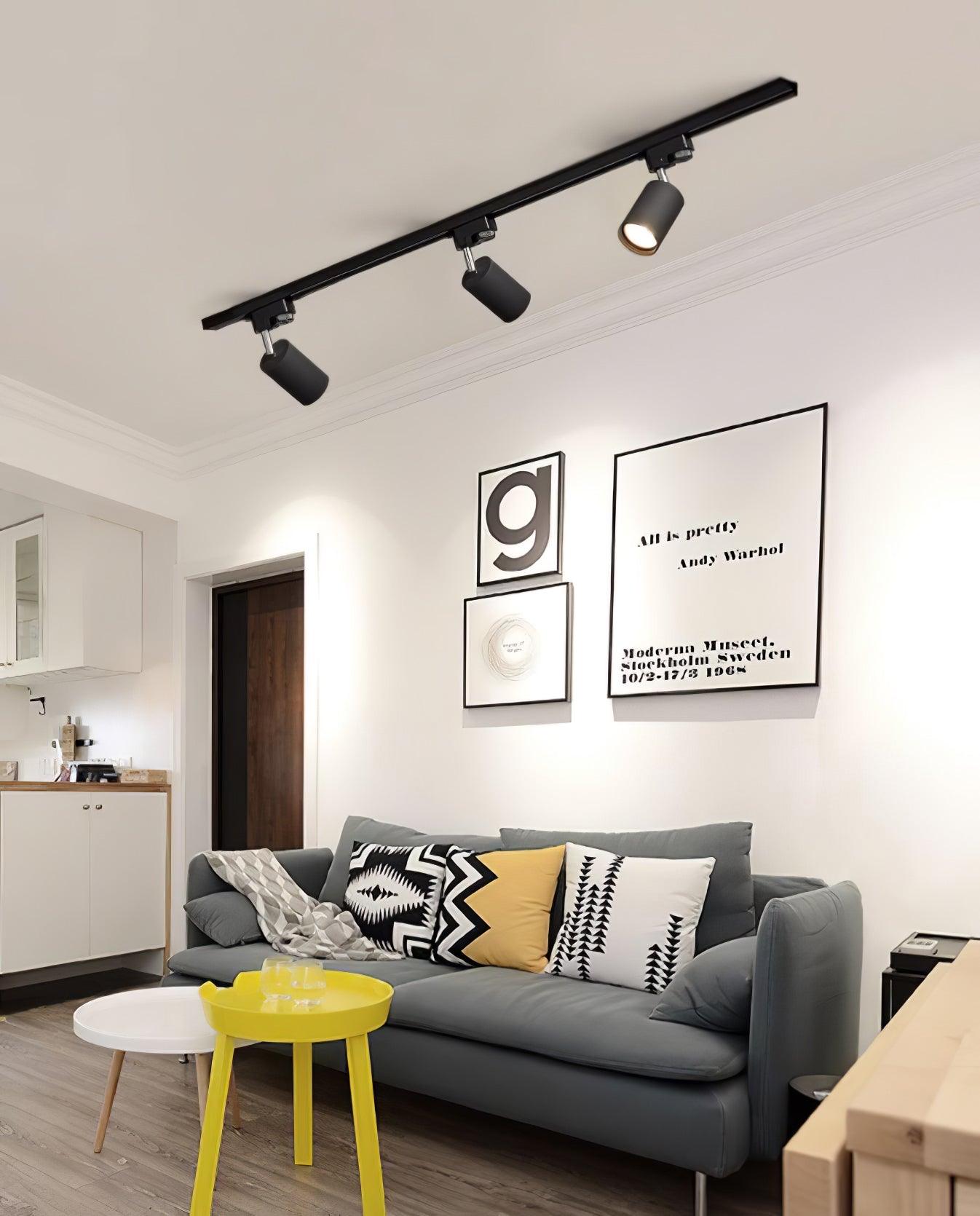 Adjustable Spotlight Track Ceiling Light | 325-Degree Rotatable, LED & Ideal for Art, Kitchen, or Office Task Lighting