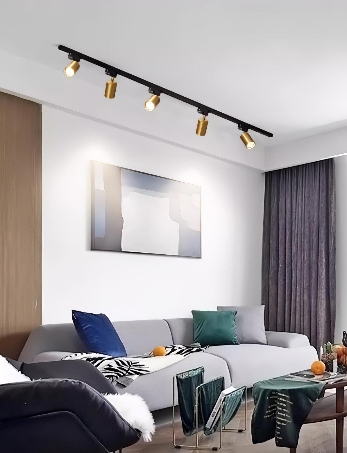 Adjustable Spotlight Track Ceiling Light | 325-Degree Rotatable, LED & Ideal for Art, Kitchen, or Office Task Lighting