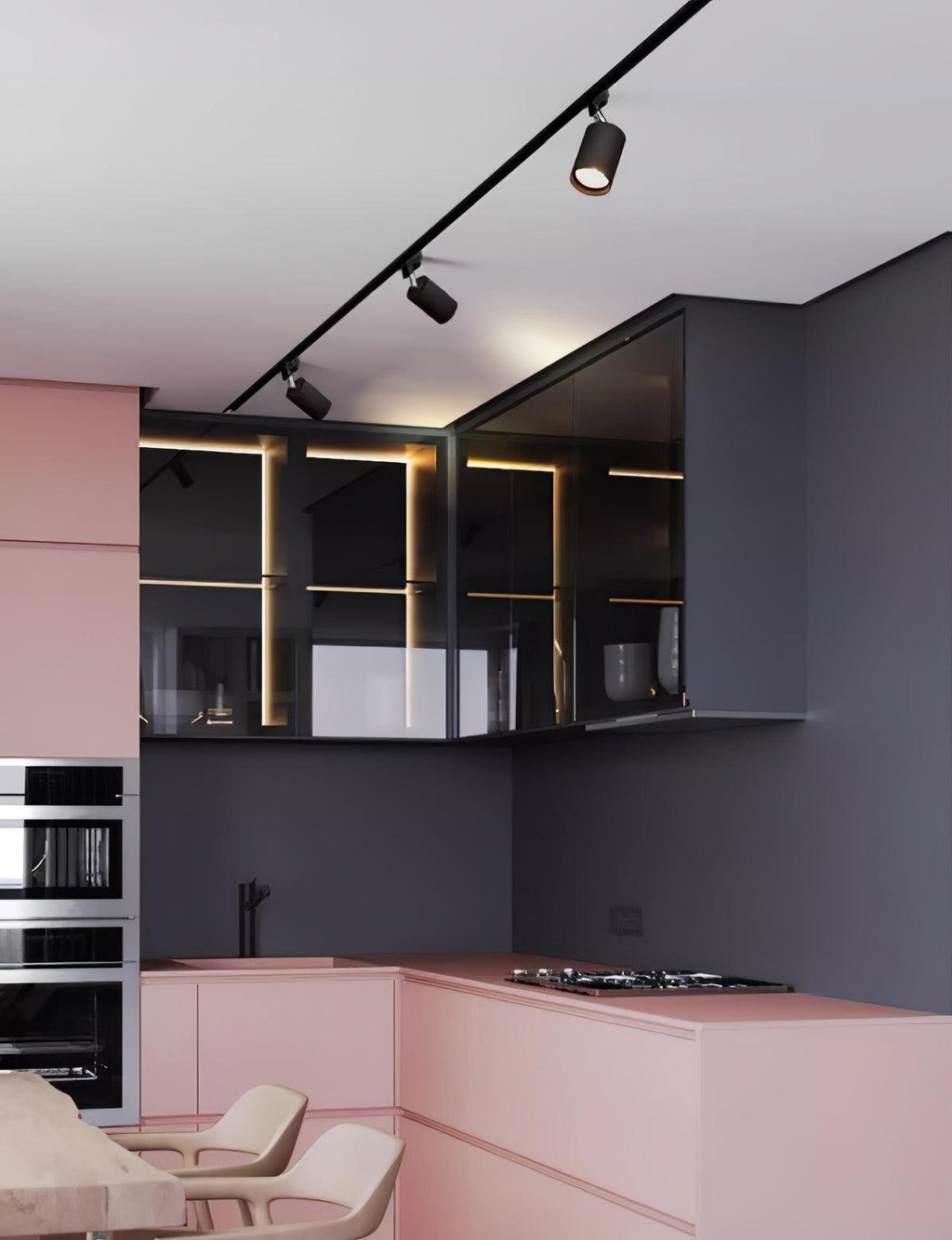 Adjustable Spotlight Track Ceiling Light | 325-Degree Rotatable, LED & Ideal for Art, Kitchen, or Office Task Lighting