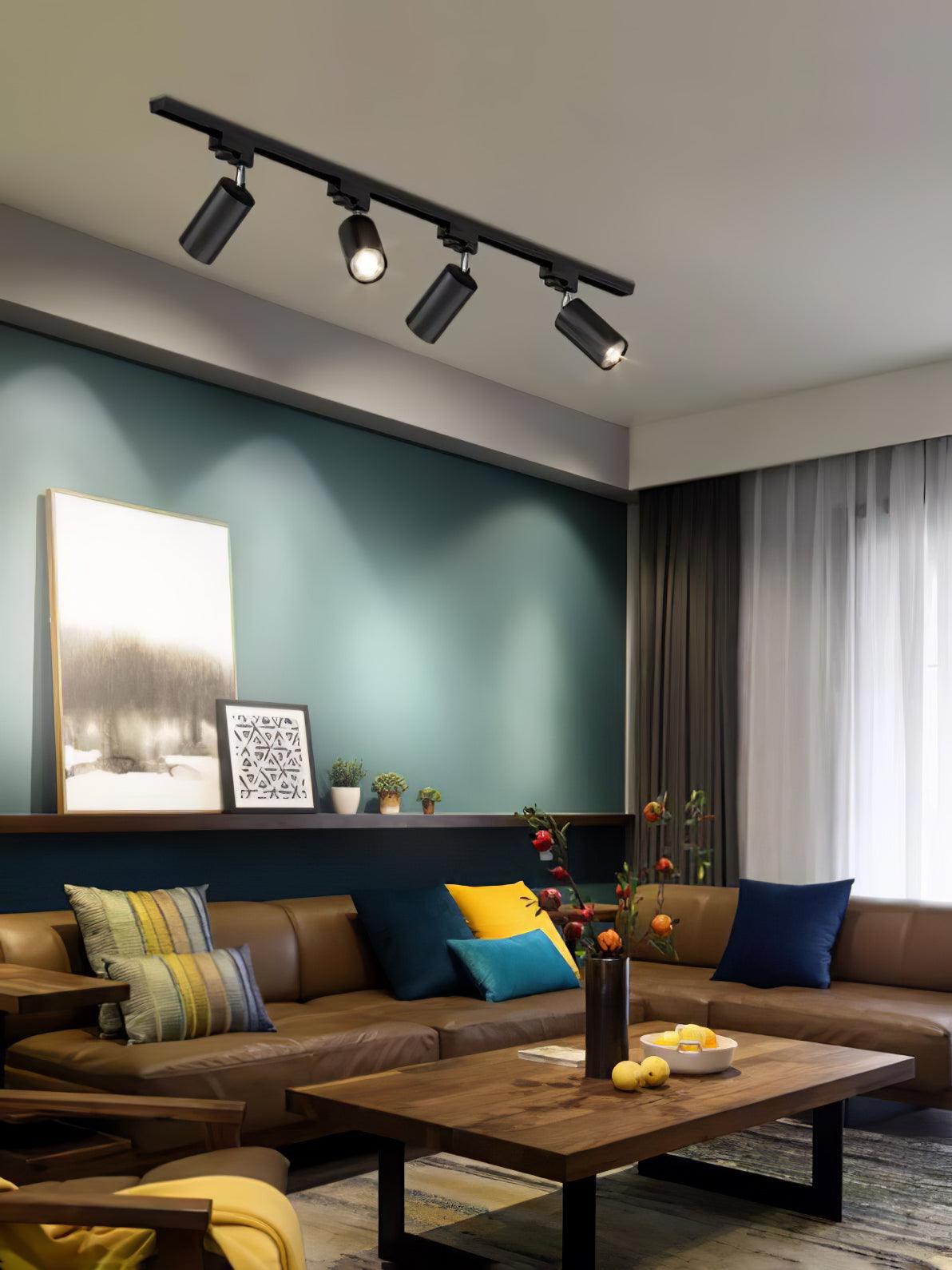 Adjustable Spotlight Track Ceiling Light | 325-Degree Rotatable, LED & Ideal for Art, Kitchen, or Office Task Lighting