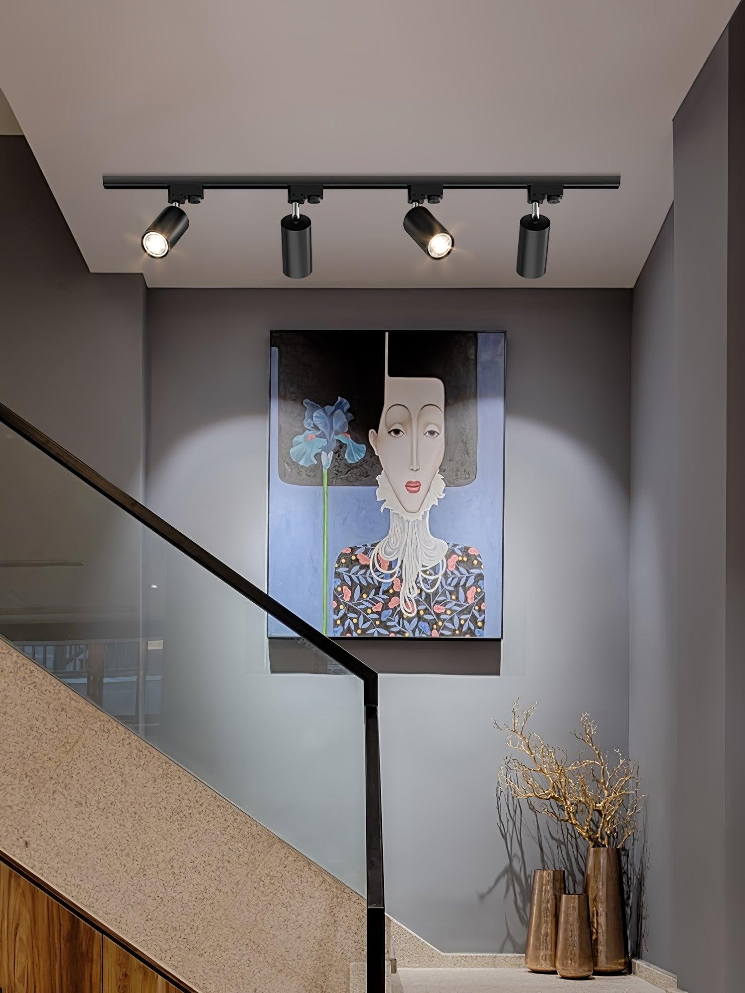 Adjustable Spotlight Track Ceiling Light | 325-Degree Rotatable, LED & Ideal for Art, Kitchen, or Office Task Lighting