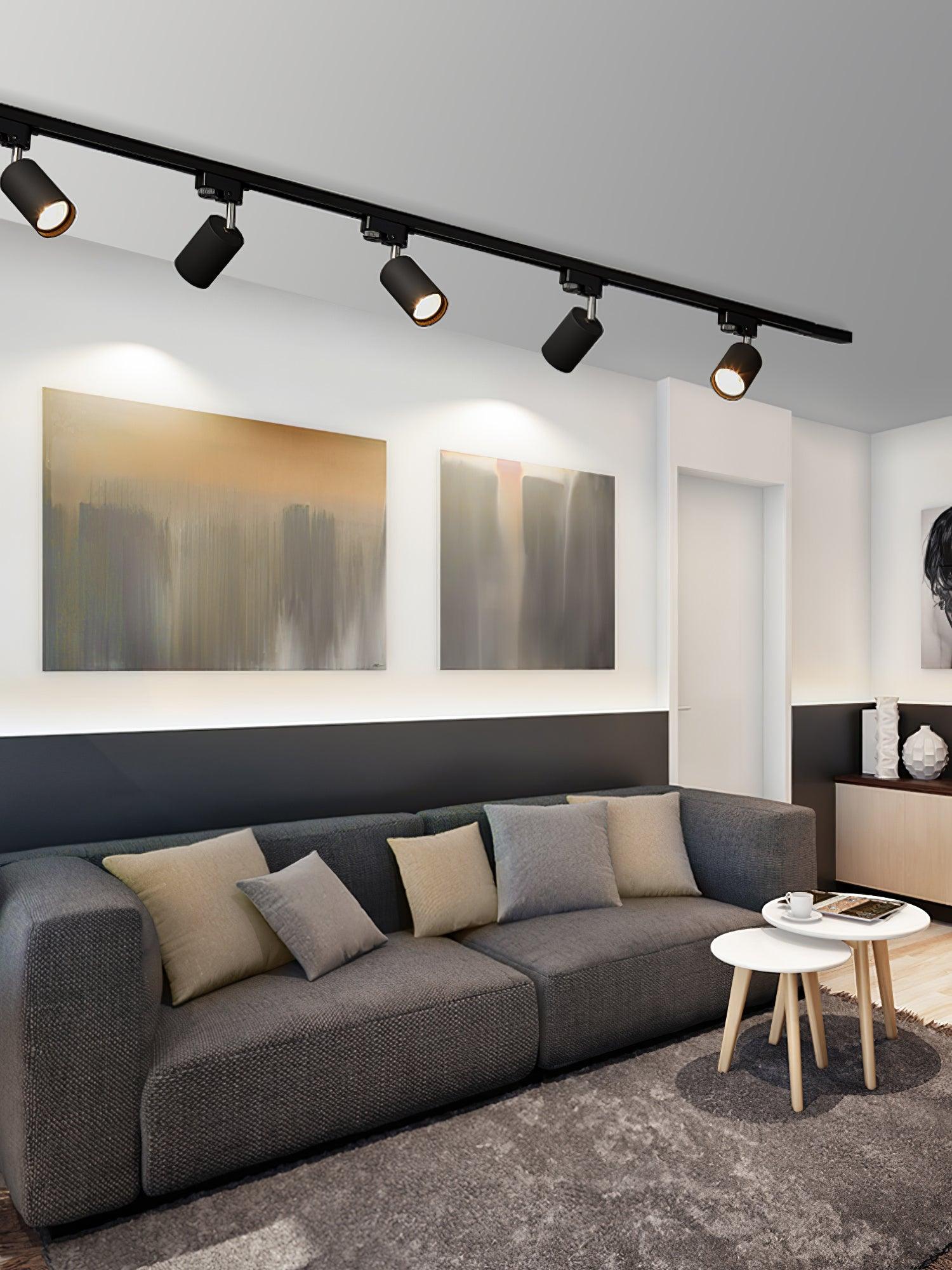 Adjustable Spotlight Track Ceiling Light | 325-Degree Rotatable, LED & Ideal for Art, Kitchen, or Office Task Lighting