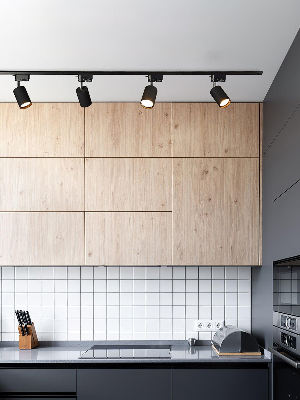 Adjustable Spotlight Track Ceiling Light | 325-Degree Rotatable, LED & Ideal for Art, Kitchen, or Office Task Lighting