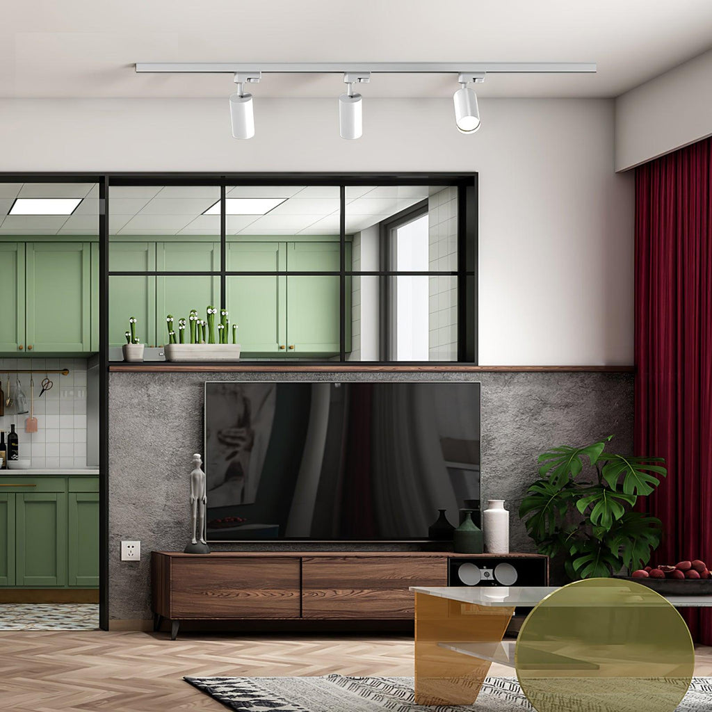 Adjustable Spotlight Track Ceiling Light | 325-Degree Rotatable, LED & Ideal for Art, Kitchen, or Office Task Lighting