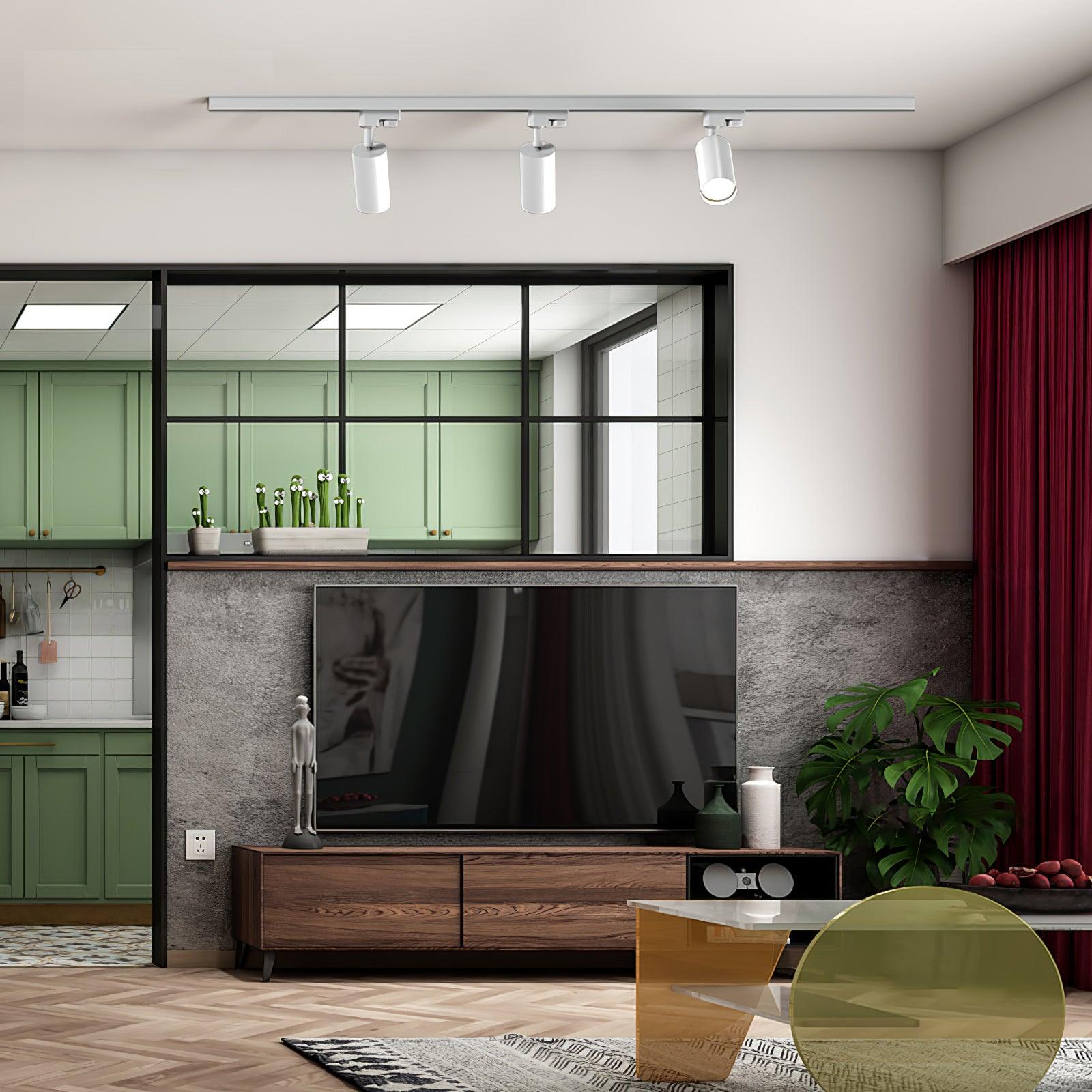 Adjustable Spotlight Track Ceiling Light | 325-Degree Rotatable, LED & Ideal for Art, Kitchen, or Office Task Lighting