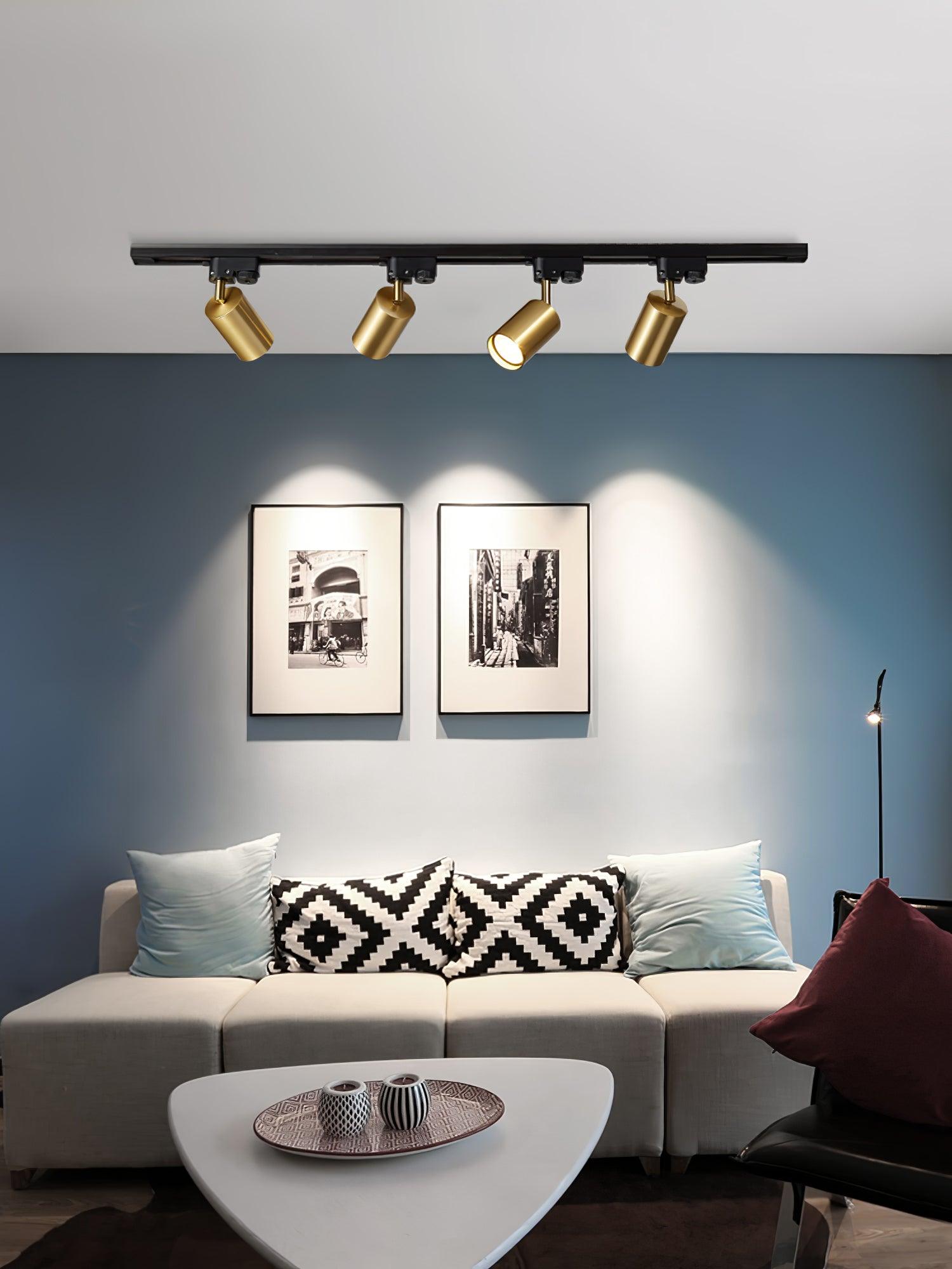 Adjustable Spotlight Track Ceiling Light | 325-Degree Rotatable, LED & Ideal for Art, Kitchen, or Office Task Lighting