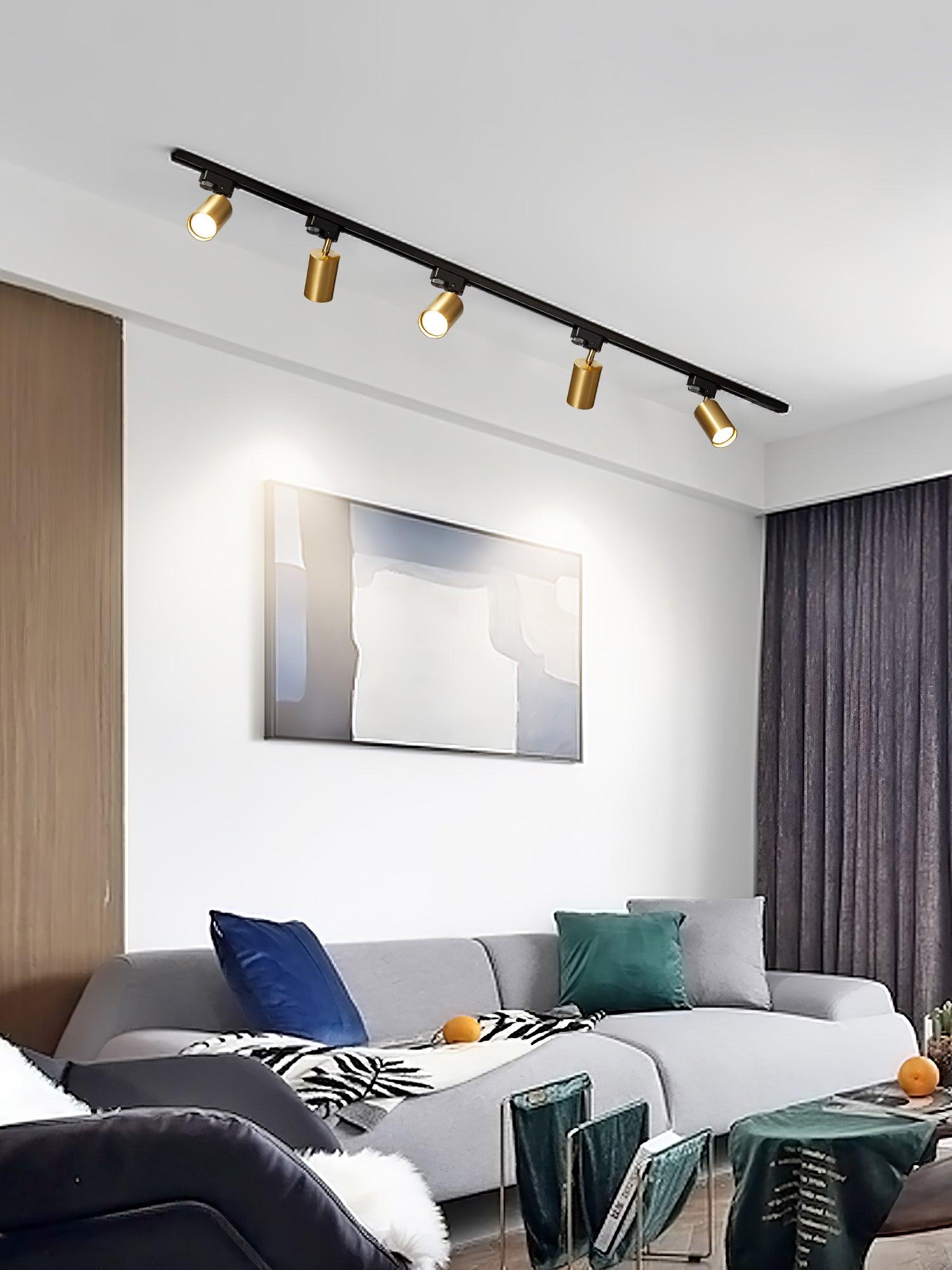 Adjustable Spotlight Track Ceiling Light | 325-Degree Rotatable, LED & Ideal for Art, Kitchen, or Office Task Lighting