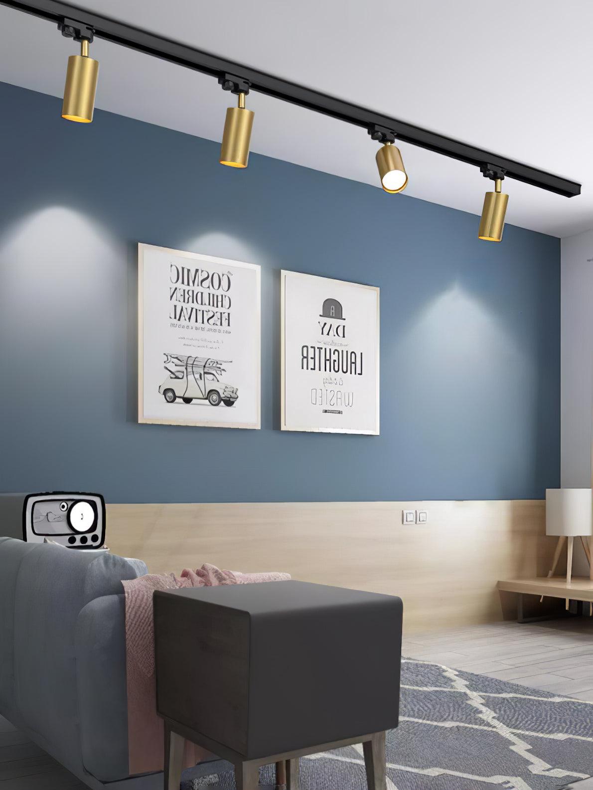 Adjustable Spotlight Track Ceiling Light | 325-Degree Rotatable, LED & Ideal for Art, Kitchen, or Office Task Lighting