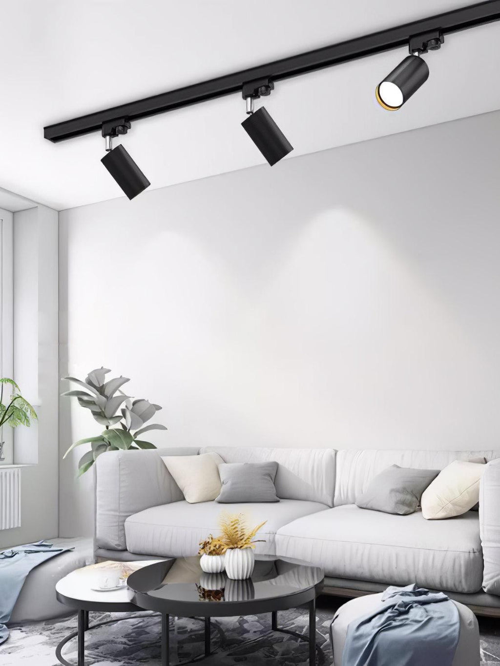 Adjustable Spotlight Track Ceiling Light | 325-Degree Rotatable, LED & Ideal for Art, Kitchen, or Office Task Lighting