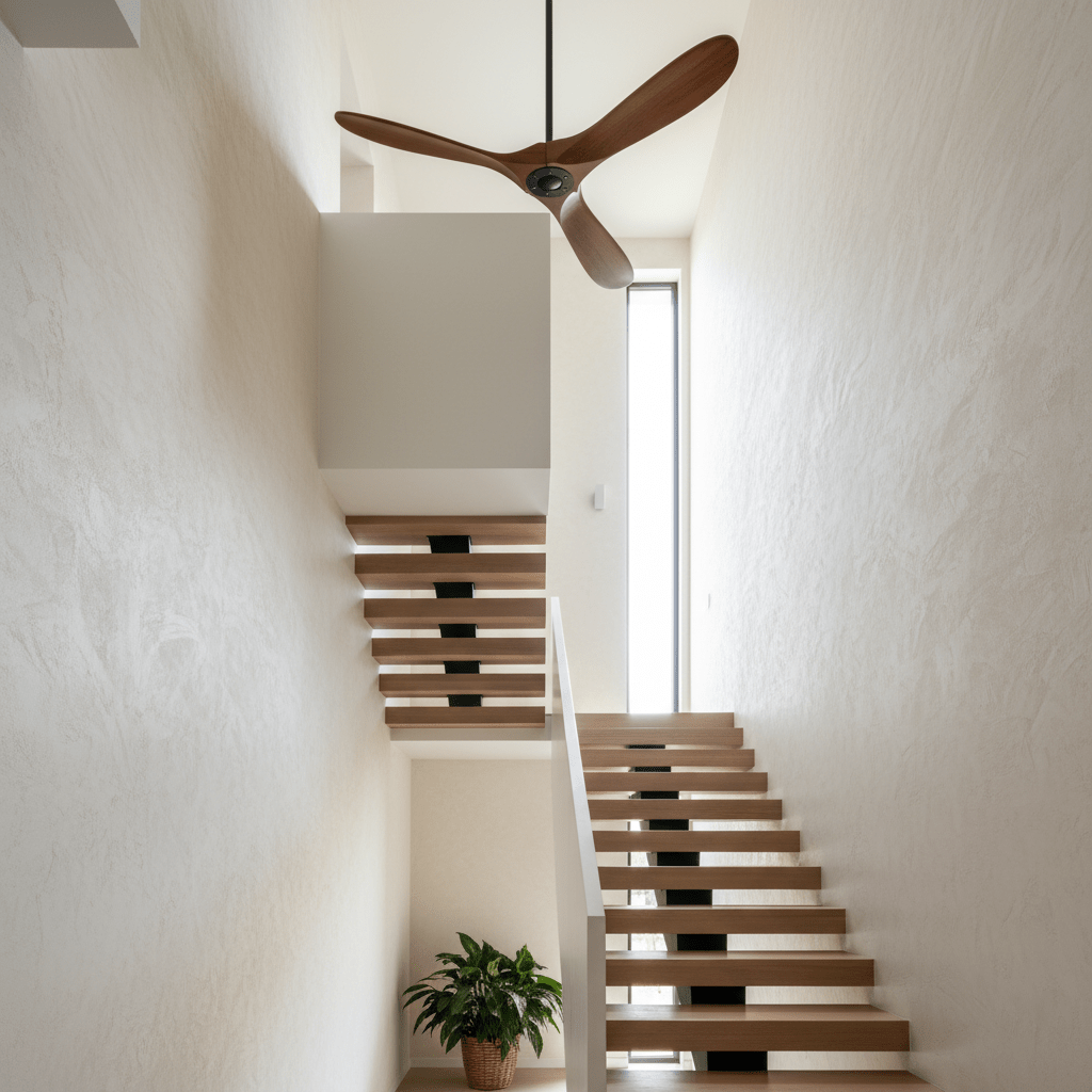 42"/52" Ceiling Fan | Sleek Design with Wooden Blades & DC Motor for Indoor Air Circulation